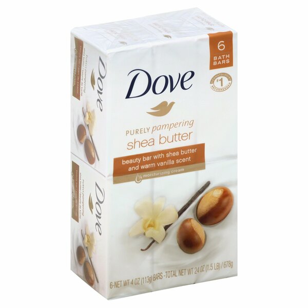 Dove BAR NURISHING CARE SHEA BUTTER 24Z 6pack, 6PK 553697